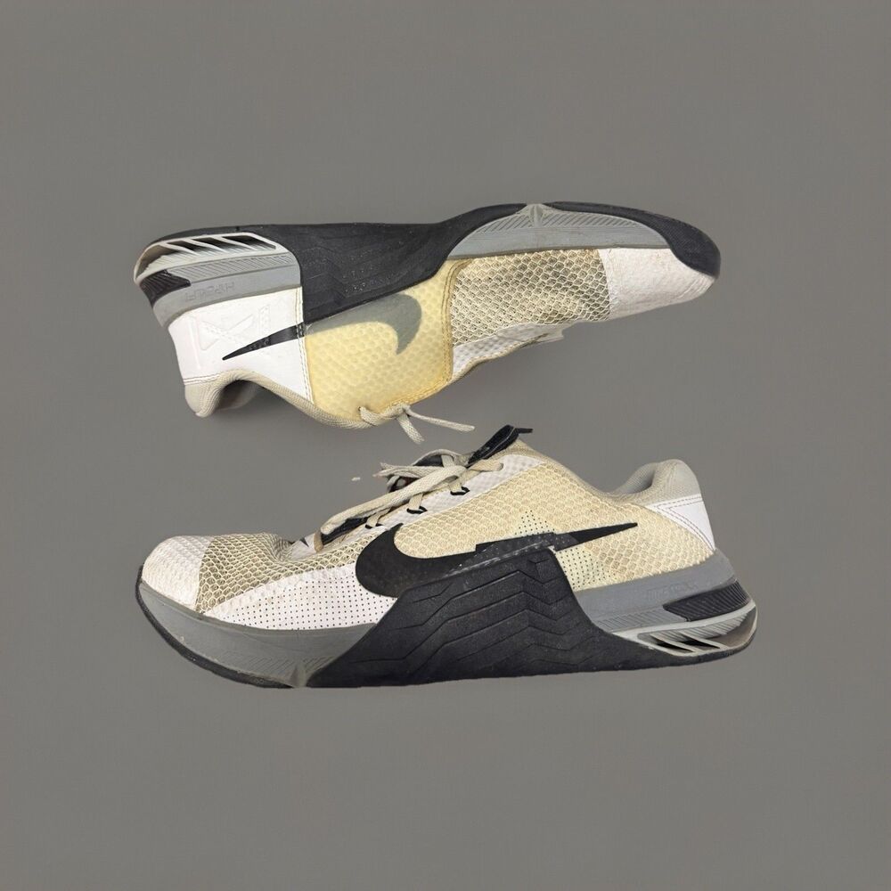 Nike Metcon 7 Men's Size 12 White Black CrossFit Shoes CZ8281-100